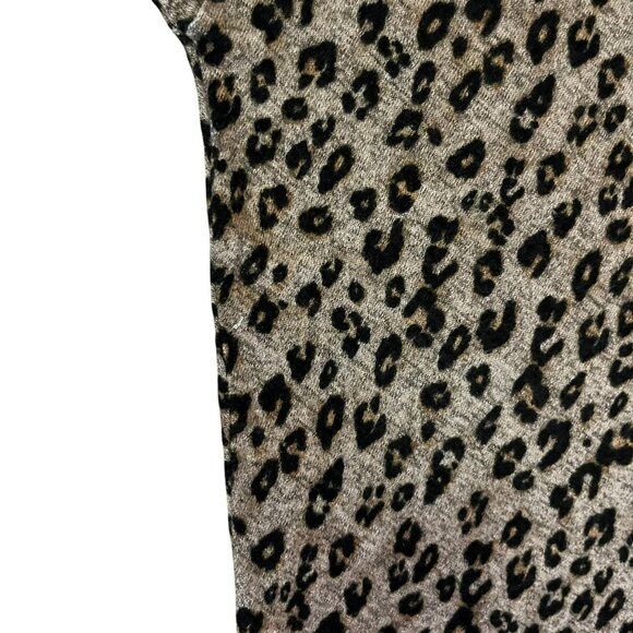 Maurices 24/7 Womens XL Animal Print Batwing Blouse Brown Black Used - Picture 6 of 16